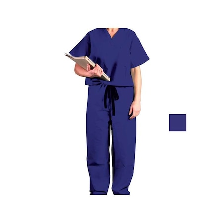 Medline AngelStat Scrub Shirt, Small, Purple 610NRPS-CA
